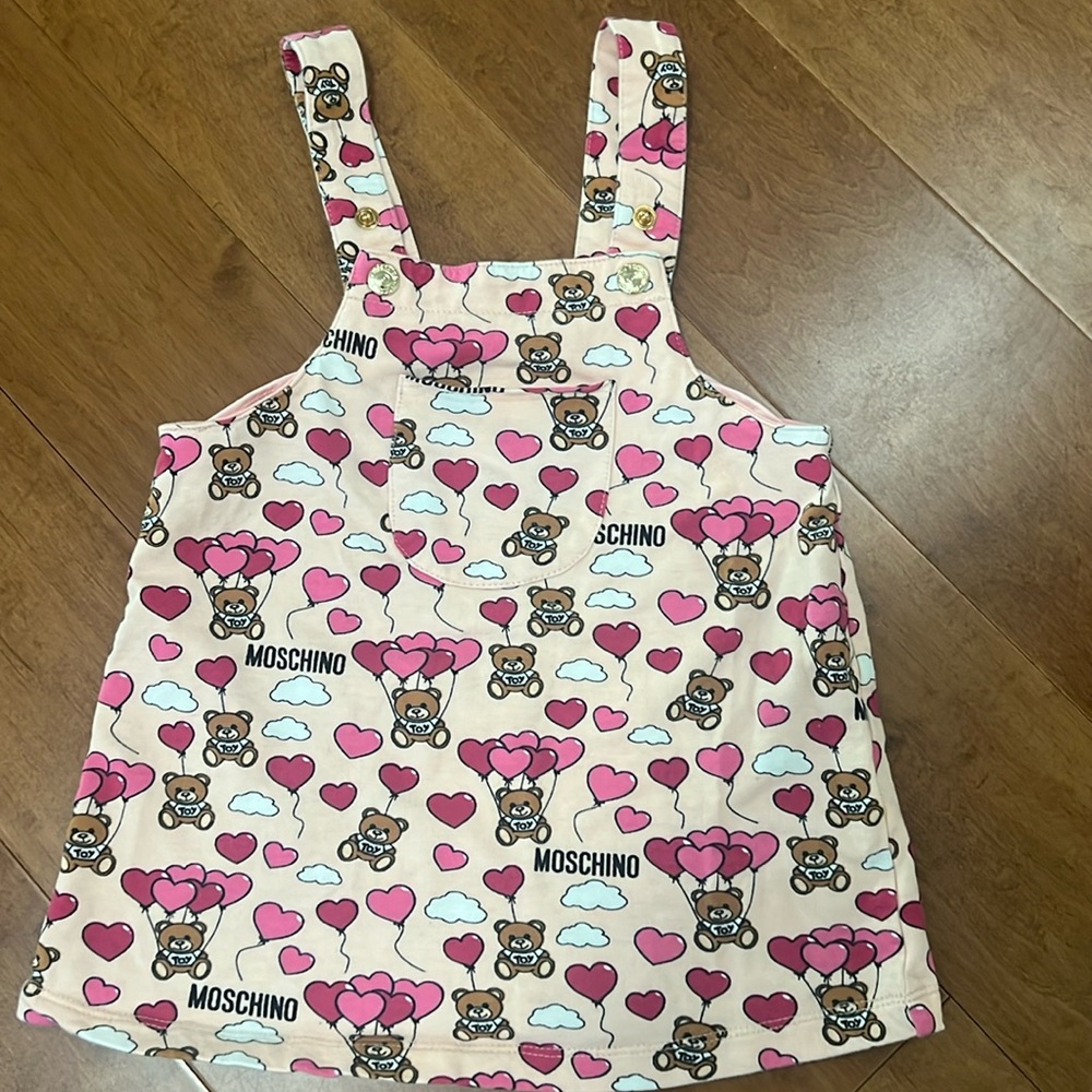 Moschino Kids Pink Bear Dress